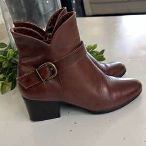 Vaneli Leather Ankle Boots